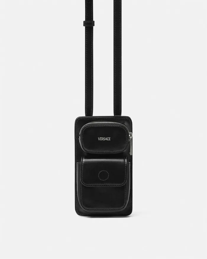 Crossbody and Messengers Men Versace Cargo Crossbody Bag Blacksilver