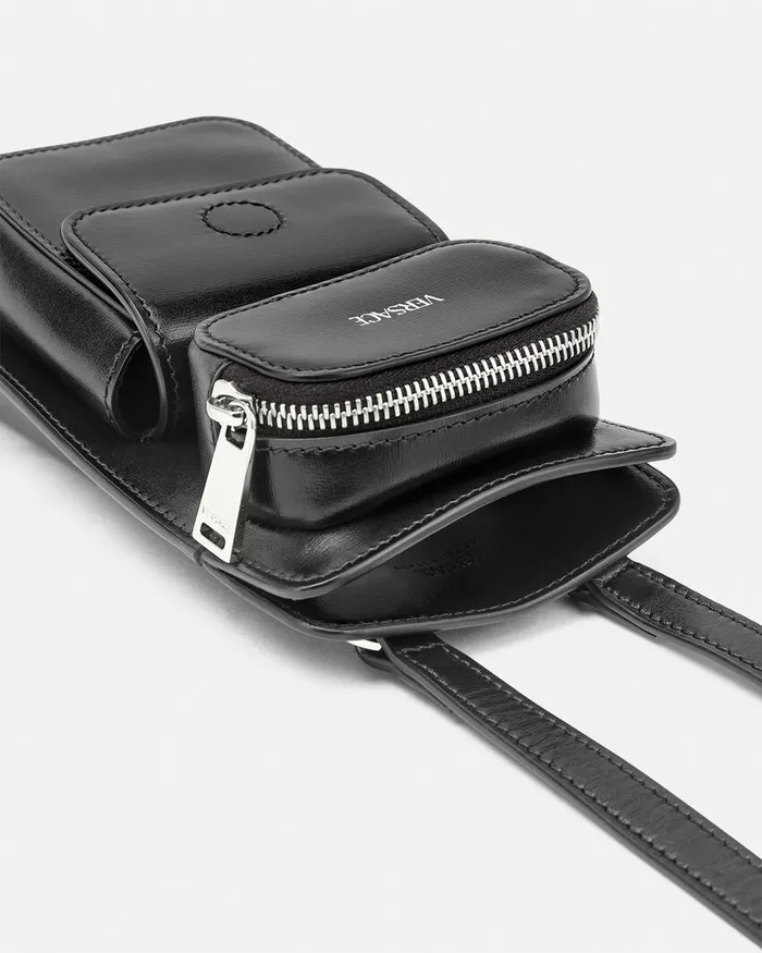 Crossbody and Messengers Men Versace Cargo Crossbody Bag Blacksilver