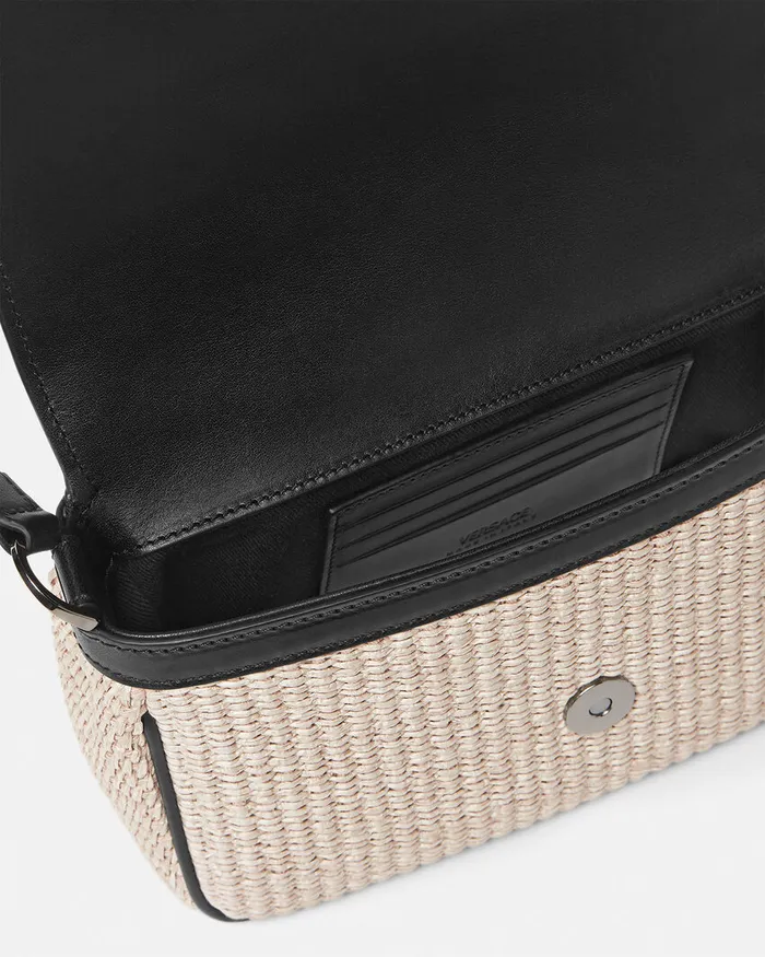 Crossbody and Messengers MenWomen Versace Milano Raffia Crossbody Bag Beige