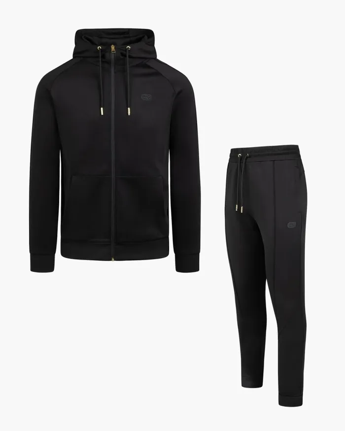 Cruyff Axel ZT Hood Blackgold Men Sweats and Hoodies