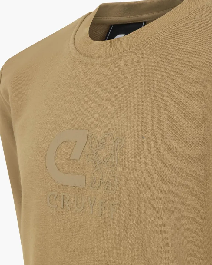 Cruyff Classic Crewneck Sand Junior Sweats and Hoodies Cruyff Classic Crewneck Sand Junior Sweats and Hoodies