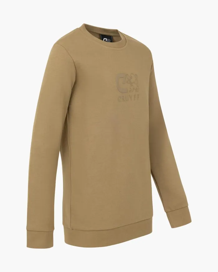 Cruyff Classic Crewneck Sand Junior Sweats and Hoodies Cruyff Classic Crewneck Sand Junior Sweats and Hoodies