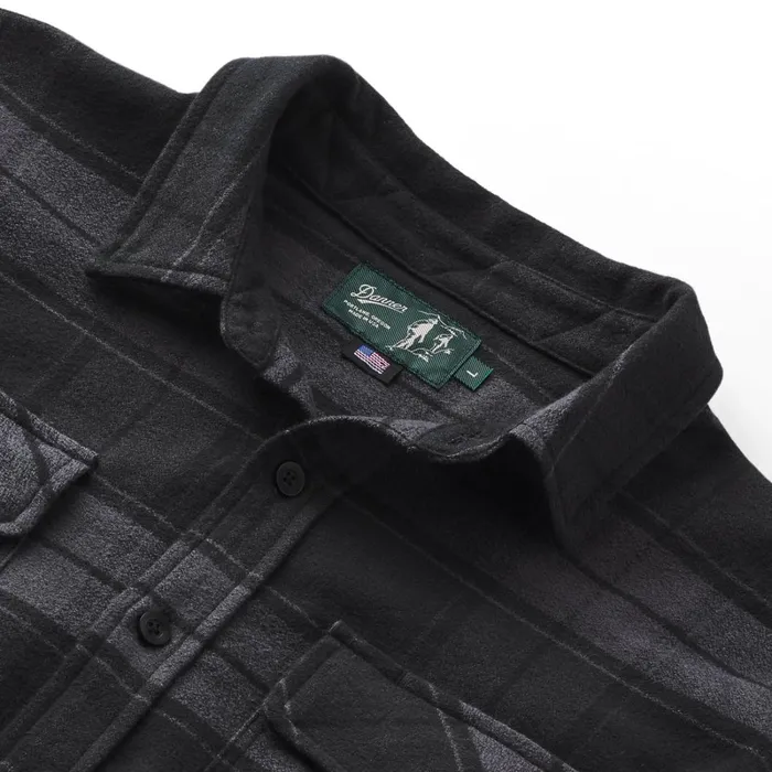 Danner Shirts Cedar Mill Cotton Flannel Shirt Black Plaid 8211 Men