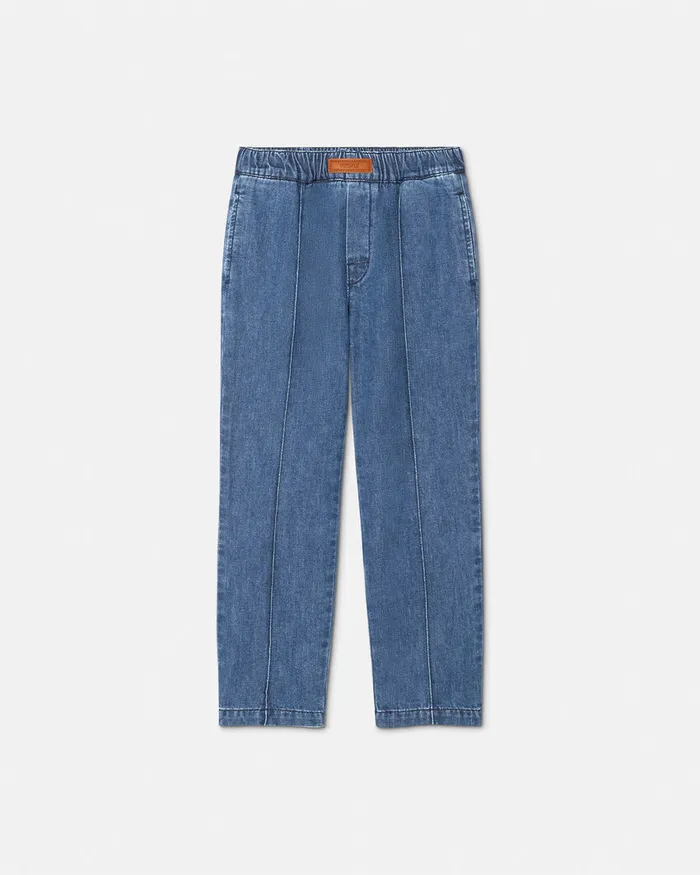 Denim Kids Versace Logo Jeans Blue