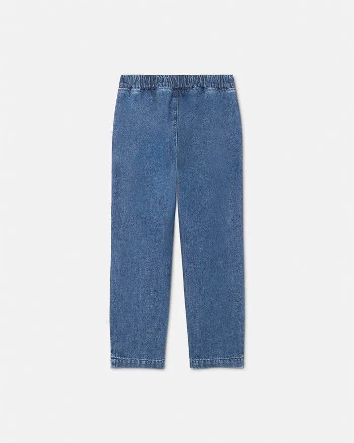 Denim Kids Versace Logo Jeans Blue