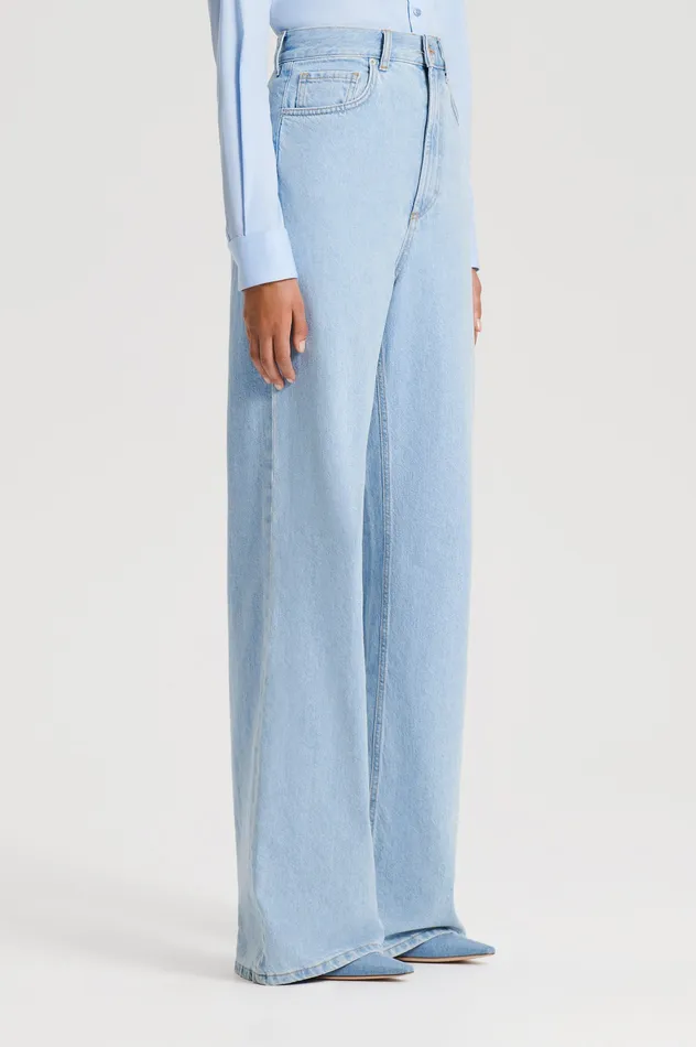 Denim Women DENIM DRAPE LEG JEAN LIGHTINDIGO1175 Scanlan Theodore