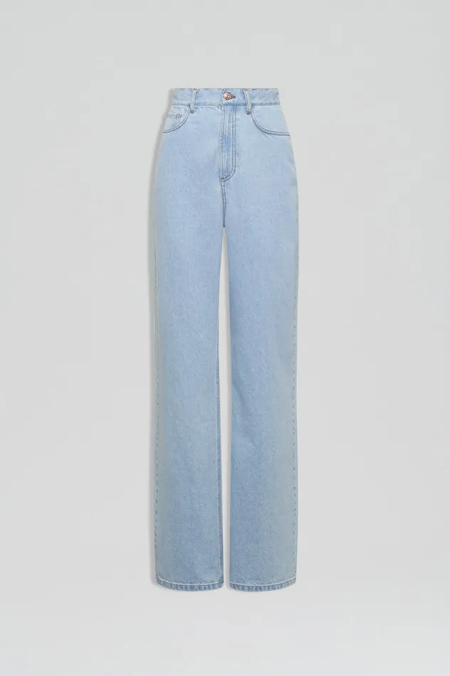 Denim Women DENIM DRAPE LEG JEAN LIGHTINDIGO1175 Scanlan Theodore
