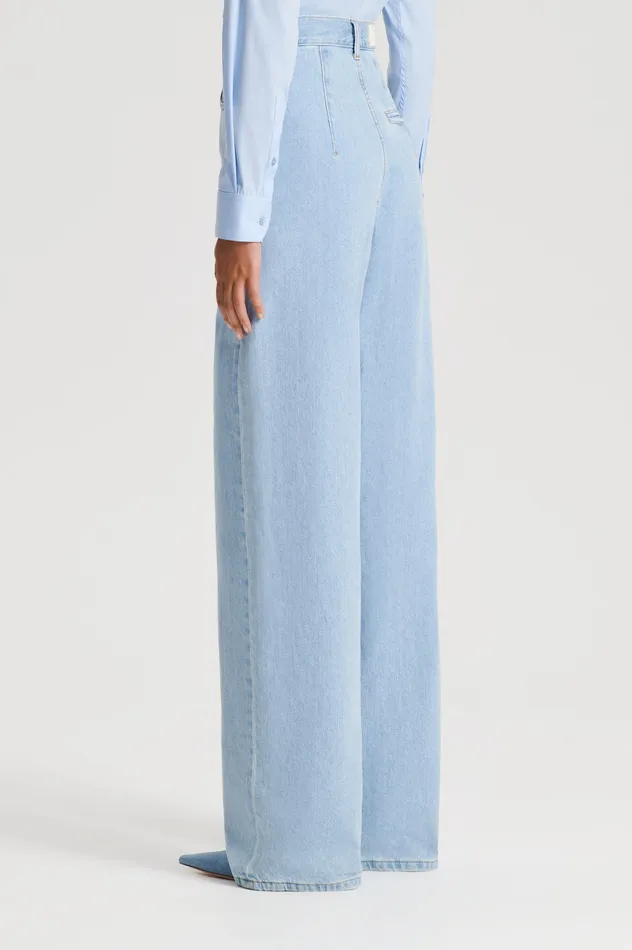 Denim Women DENIM DRAPE LEG JEAN LIGHTINDIGO1175 Scanlan Theodore