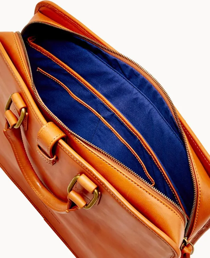 Dooney and Bourke Business and Tech Florentine Brooklyn Briefcase Natural 8211 WomenMen Dooney and Bourke Business and Tech Florentine Brooklyn Briefcase Natural 8211 WomenMen