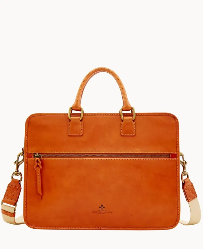 Dooney and Bourke Business and Tech Florentine Brooklyn Briefcase Natural 8211 WomenMen Dooney and Bourke Business and Tech Florentine Brooklyn Briefcase Natural 8211 WomenMen