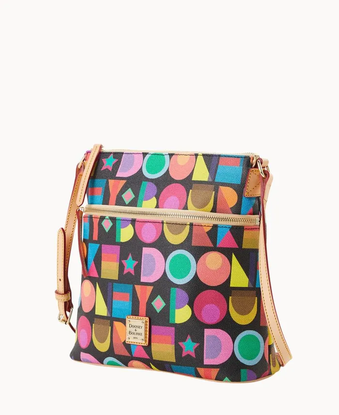 Dooney and Bourke Crossbodies Art Deco Crossbody Black 8211 WomenMen