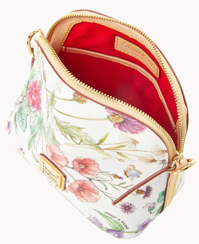 Dooney and Bourke Crossbodies Botanical Collection Zip Domed Crossbody White 8211 WomenMen