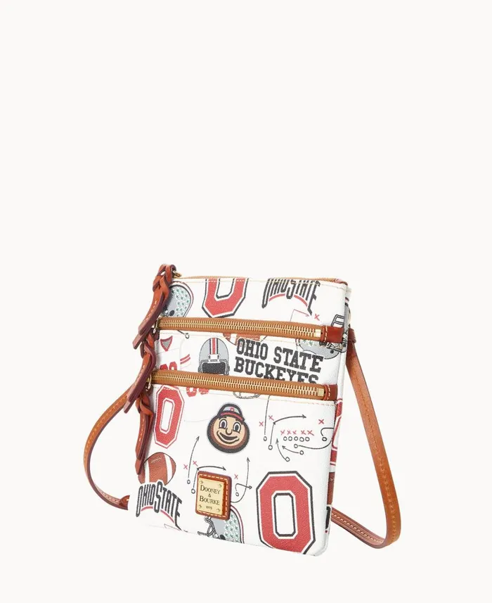 Dooney and Bourke Crossbodies Collegiate Ohio State University N S Triple Zip Crossbody Ohio State 8211 WomenMen Dooney and Bourke Crossbodies Collegiate Ohio State University N S Triple Zip Crossbody Ohio State 8211 WomenMen