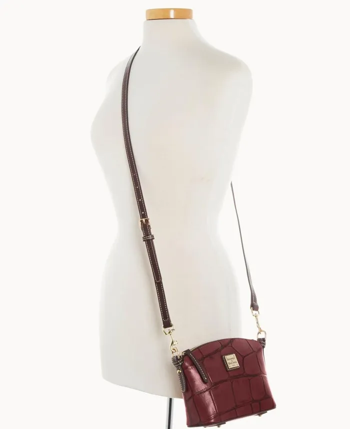 Dooney and Bourke Crossbodies Denison Mini Domed Crossbody Bordeaux 8211 WomenMen Dooney and Bourke Crossbodies Denison Mini Domed Crossbody Bordeaux 8211 WomenMen