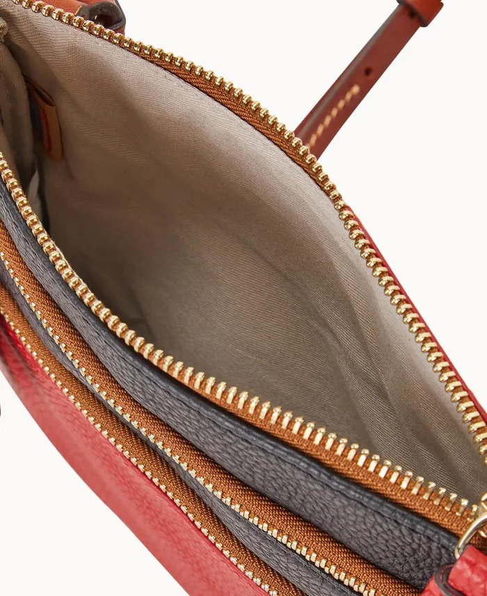 Dooney and Bourke Crossbodies MLB Angels Triple Zip Crossbody Angels 8211 WomenMen Dooney and Bourke Crossbodies MLB Angels Triple Zip Crossbody Angels 8211 WomenMen
