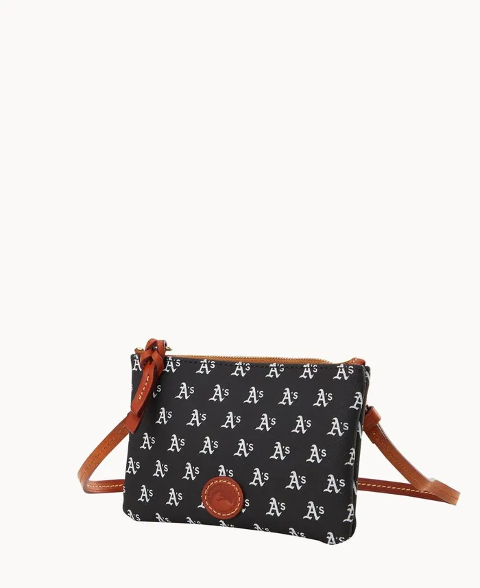 Dooney and Bourke Crossbodies MLB Athletics Top Zip Crossbody Athletics 8211 WomenMen