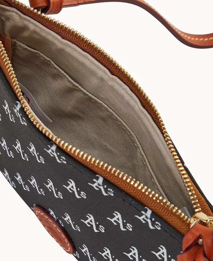 Dooney and Bourke Crossbodies MLB Athletics Top Zip Crossbody Athletics 8211 WomenMen