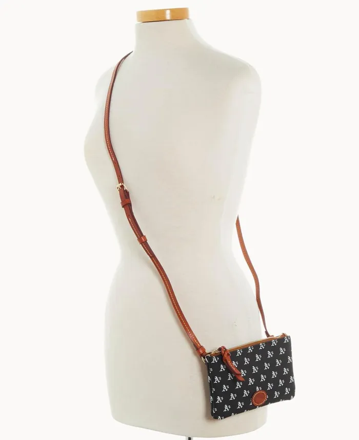 Dooney and Bourke Crossbodies MLB Athletics Top Zip Crossbody Athletics 8211 WomenMen