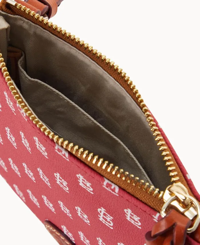 Dooney and Bourke Crossbodies MLB Cardinals Small North South Top Zip Crossbody Cardinals 8211 WomenMen