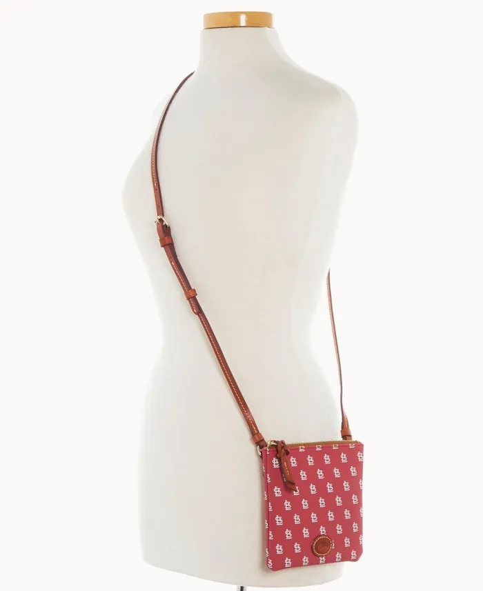 Dooney and Bourke Crossbodies MLB Cardinals Small North South Top Zip Crossbody Cardinals 8211 WomenMen