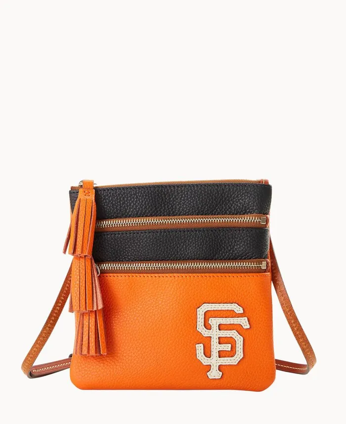 Dooney and Bourke Crossbodies MLB Giants Triple Zip Crossbody Giants 8211 WomenMen Dooney and Bourke Crossbodies MLB Giants Triple Zip Crossbody Giants 8211 WomenMen