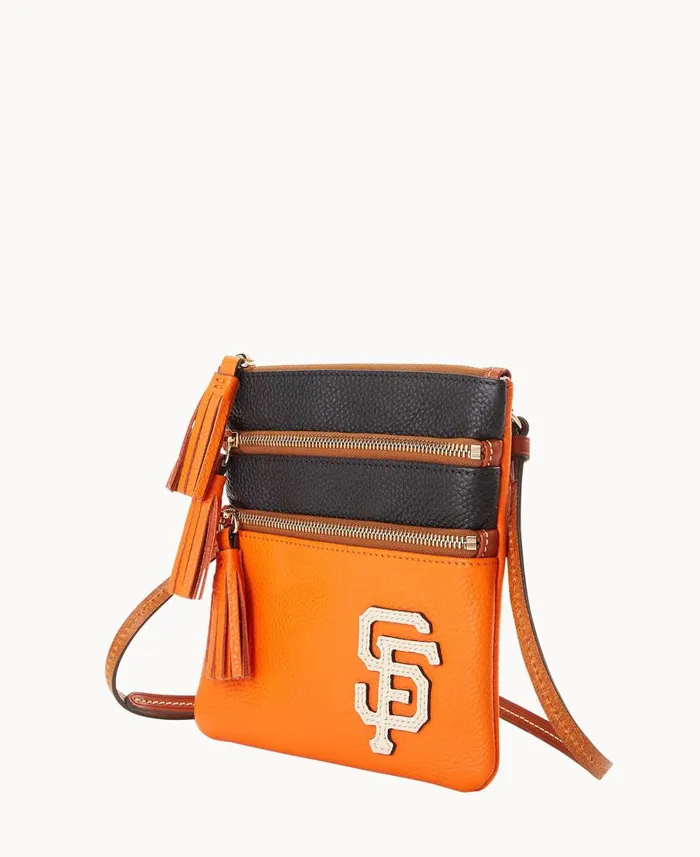 Dooney and Bourke Crossbodies MLB Giants Triple Zip Crossbody Giants 8211 WomenMen Dooney and Bourke Crossbodies MLB Giants Triple Zip Crossbody Giants 8211 WomenMen