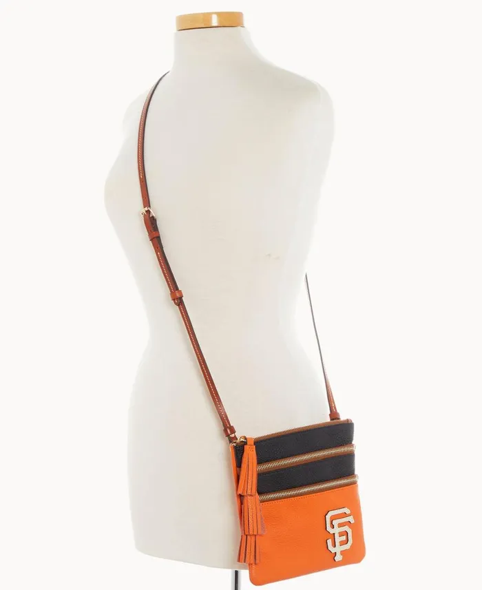 Dooney and Bourke Crossbodies MLB Giants Triple Zip Crossbody Giants 8211 WomenMen Dooney and Bourke Crossbodies MLB Giants Triple Zip Crossbody Giants 8211 WomenMen