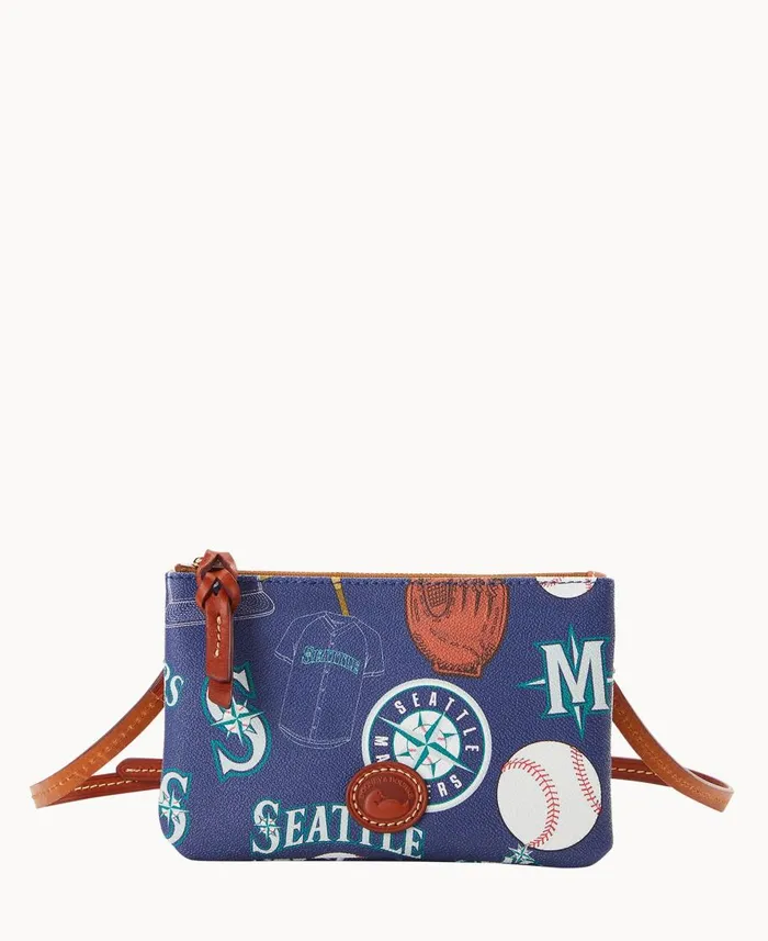 Dooney and Bourke Crossbodies MLB Mariners Top Zip Crossbody Mariners 8211 WomenMen Dooney and Bourke Crossbodies MLB Mariners Top Zip Crossbody Mariners 8211 WomenMen