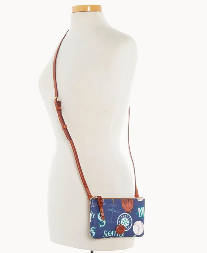 Dooney and Bourke Crossbodies MLB Mariners Top Zip Crossbody Mariners 8211 WomenMen Dooney and Bourke Crossbodies MLB Mariners Top Zip Crossbody Mariners 8211 WomenMen