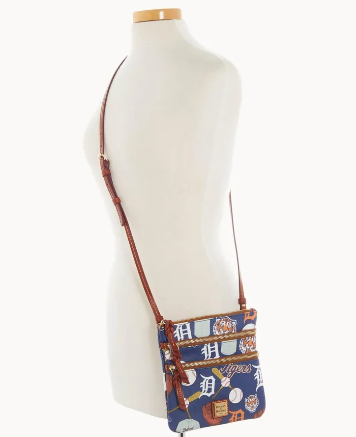 Dooney and Bourke Crossbodies MLB Tigers N S Triple Zip Crossbody Tigers 8211 WomenMen Dooney and Bourke Crossbodies MLB Tigers N S Triple Zip Crossbody Tigers 8211 WomenMen