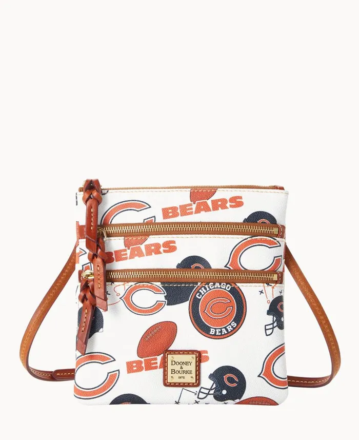 Dooney and Bourke Crossbodies NFL Bears N S Triple Zip Crossbody Bears 8211 WomenMen Dooney and Bourke Crossbodies NFL Bears N S Triple Zip Crossbody Bears 8211 WomenMen