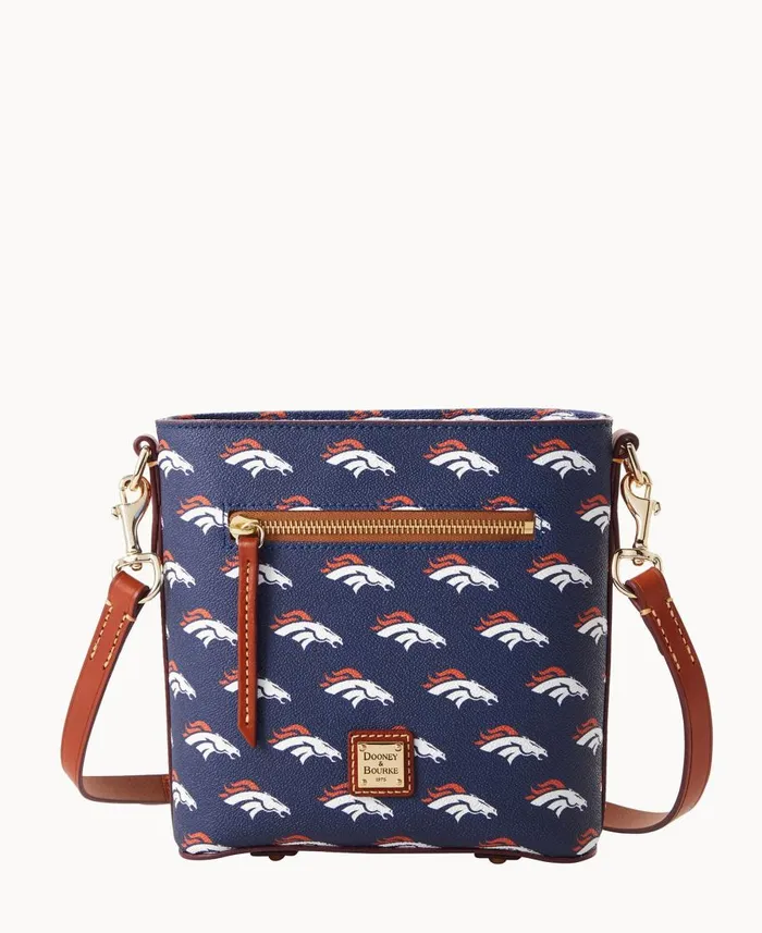 Dooney and Bourke Crossbodies NFL Broncos Small Zip Crossbody Broncos 8211 WomenMen