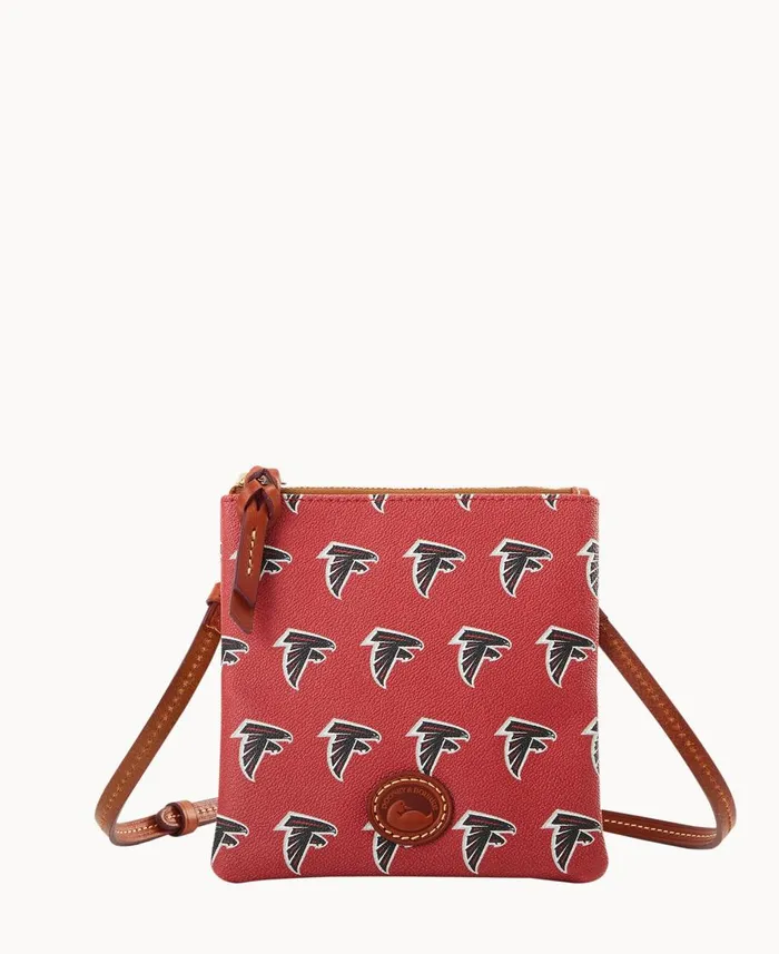 Dooney and Bourke Crossbodies NFL Falcons Small North South Top Zip Crossbody Falcons 8211 WomenMen Dooney and Bourke Crossbodies NFL Falcons Small North South Top Zip Crossbody Falcons 8211 WomenMen