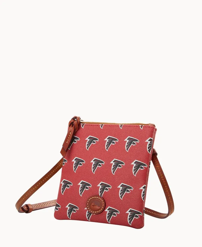 Dooney and Bourke Crossbodies NFL Falcons Small North South Top Zip Crossbody Falcons 8211 WomenMen Dooney and Bourke Crossbodies NFL Falcons Small North South Top Zip Crossbody Falcons 8211 WomenMen