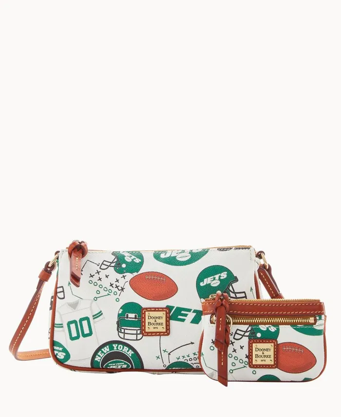 Dooney and Bourke Crossbodies NFL Jets Lexi Crossbody Sm Coin Case Jets 8211 WomenMen Dooney and Bourke Crossbodies NFL Jets Lexi Crossbody Sm Coin Case Jets 8211 WomenMen
