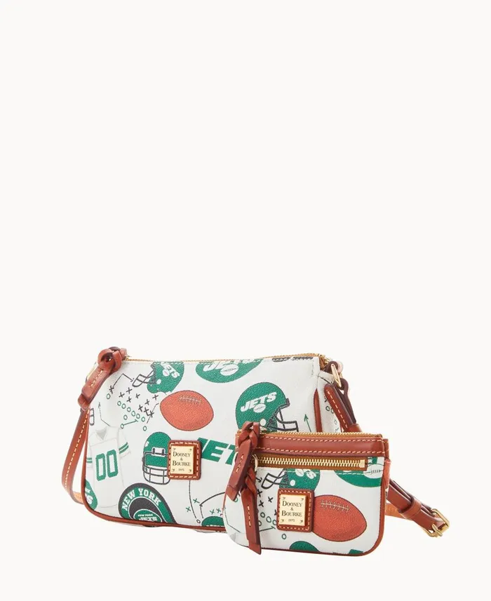 Dooney and Bourke Crossbodies NFL Jets Lexi Crossbody Sm Coin Case Jets 8211 WomenMen Dooney and Bourke Crossbodies NFL Jets Lexi Crossbody Sm Coin Case Jets 8211 WomenMen