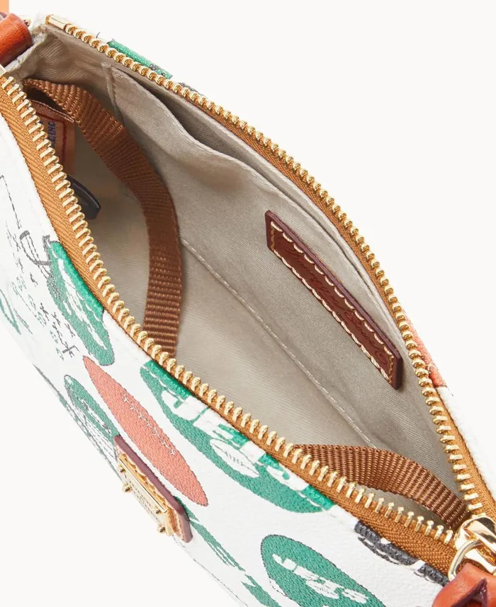 Dooney and Bourke Crossbodies NFL Jets Lexi Crossbody Sm Coin Case Jets 8211 WomenMen Dooney and Bourke Crossbodies NFL Jets Lexi Crossbody Sm Coin Case Jets 8211 WomenMen