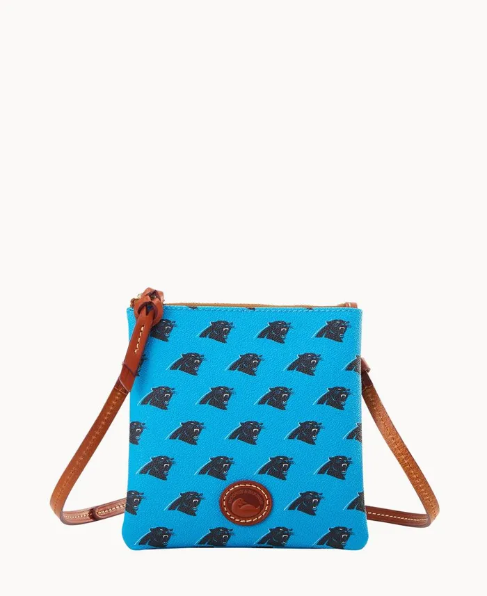 Dooney and Bourke Crossbodies NFL Panthers Small North South Top Zip Crossbody Panthers 8211 WomenMen Dooney and Bourke Crossbodies NFL Panthers Small North South Top Zip Crossbody Panthers 8211 WomenMen