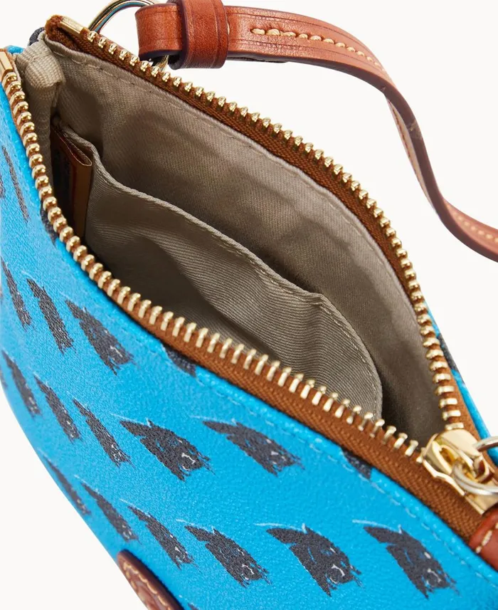 Dooney and Bourke Crossbodies NFL Panthers Small North South Top Zip Crossbody Panthers 8211 WomenMen Dooney and Bourke Crossbodies NFL Panthers Small North South Top Zip Crossbody Panthers 8211 WomenMen