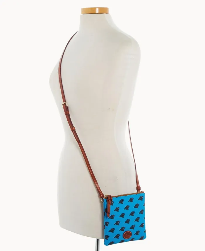 Dooney and Bourke Crossbodies NFL Panthers Small North South Top Zip Crossbody Panthers 8211 WomenMen Dooney and Bourke Crossbodies NFL Panthers Small North South Top Zip Crossbody Panthers 8211 WomenMen
