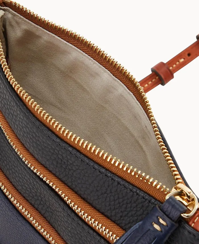 Dooney and Bourke Crossbodies NFL Patriots Triple Zip Crossbody Patriots 8211 WomenMen Dooney and Bourke Crossbodies NFL Patriots Triple Zip Crossbody Patriots 8211 WomenMen
