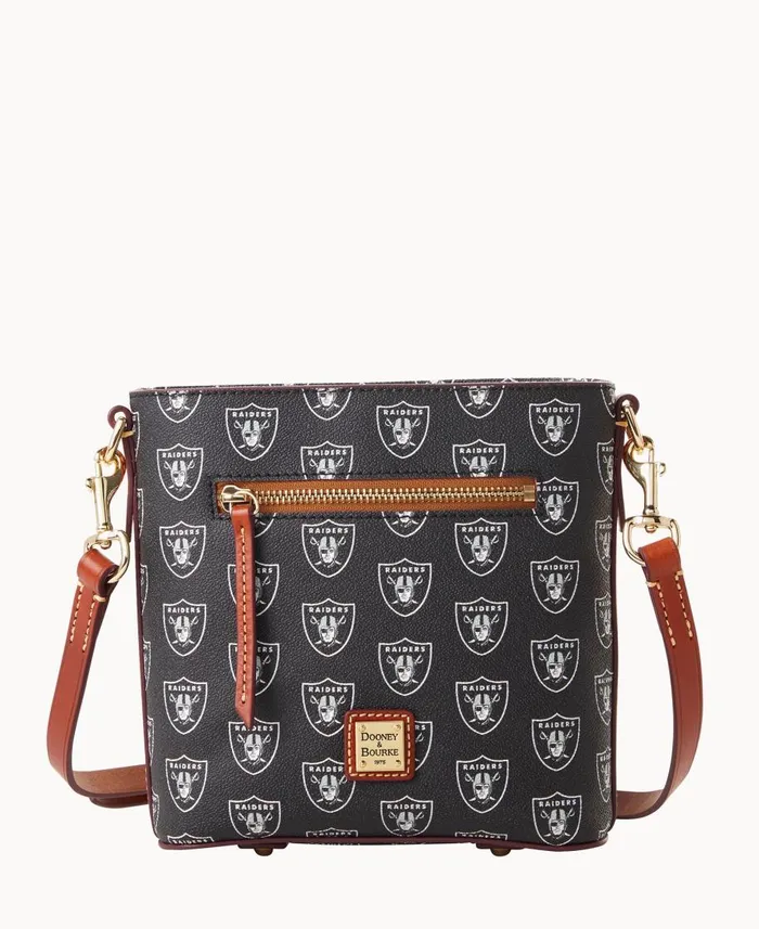 Dooney and Bourke Crossbodies NFL Raiders Small Zip Crossbody Raiders 8211 WomenMen Dooney and Bourke Crossbodies NFL Raiders Small Zip Crossbody Raiders 8211 WomenMen