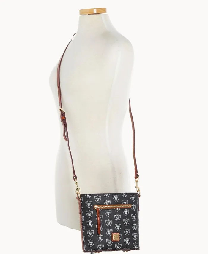 Dooney and Bourke Crossbodies NFL Raiders Small Zip Crossbody Raiders 8211 WomenMen Dooney and Bourke Crossbodies NFL Raiders Small Zip Crossbody Raiders 8211 WomenMen