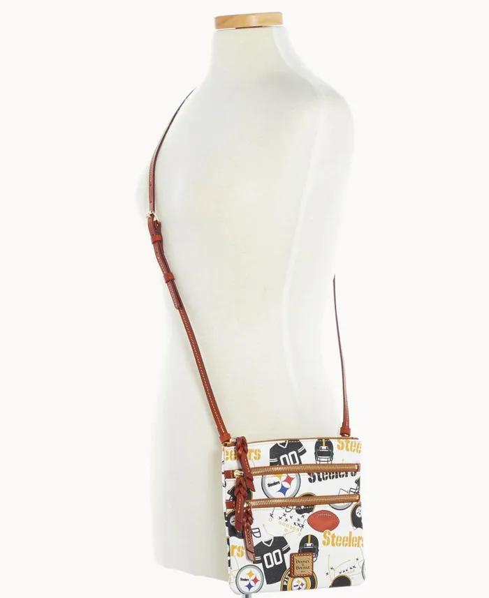 Dooney and Bourke Crossbodies NFL Steelers N S Triple Zip Crossbody Steelers 8211 WomenMen Dooney and Bourke Crossbodies NFL Steelers N S Triple Zip Crossbody Steelers 8211 WomenMen