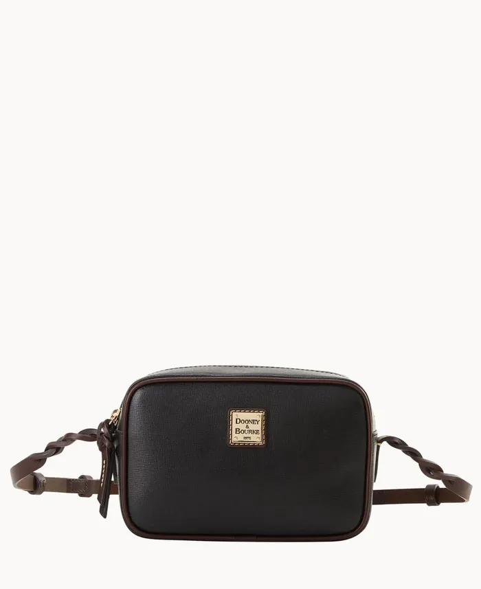 Dooney and Bourke Crossbodies Saffiano Loni Crossbody Black 8211 WomenMen