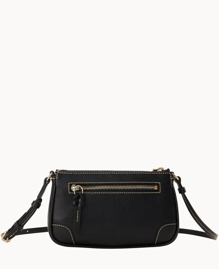 Dooney and Bourke Crossbodies Saffiano Slim Crossbody Black 8211 WomenMen