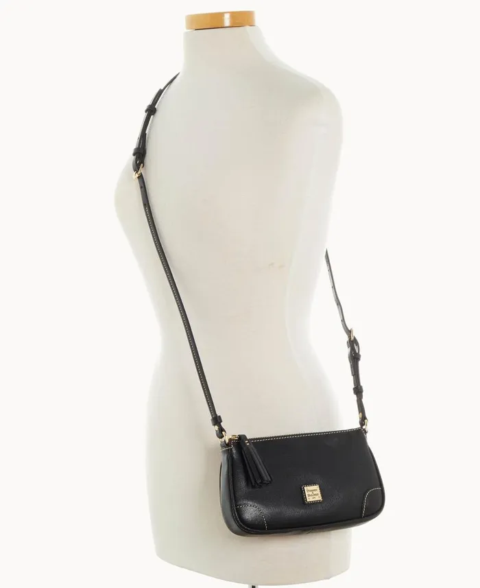 Dooney and Bourke Crossbodies Saffiano Slim Crossbody Black 8211 WomenMen