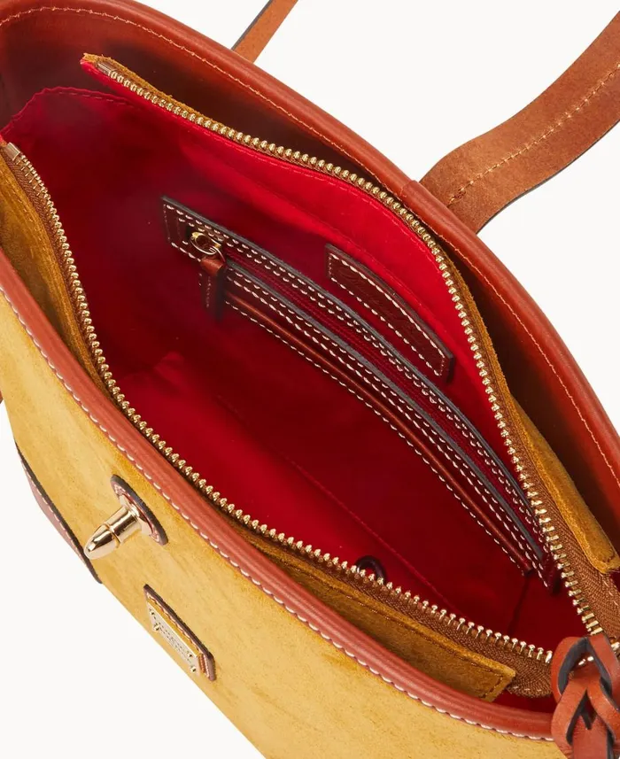 Dooney and Bourke Crossbodies Suede Crossbody Bucket Chamois 8211 WomenMen