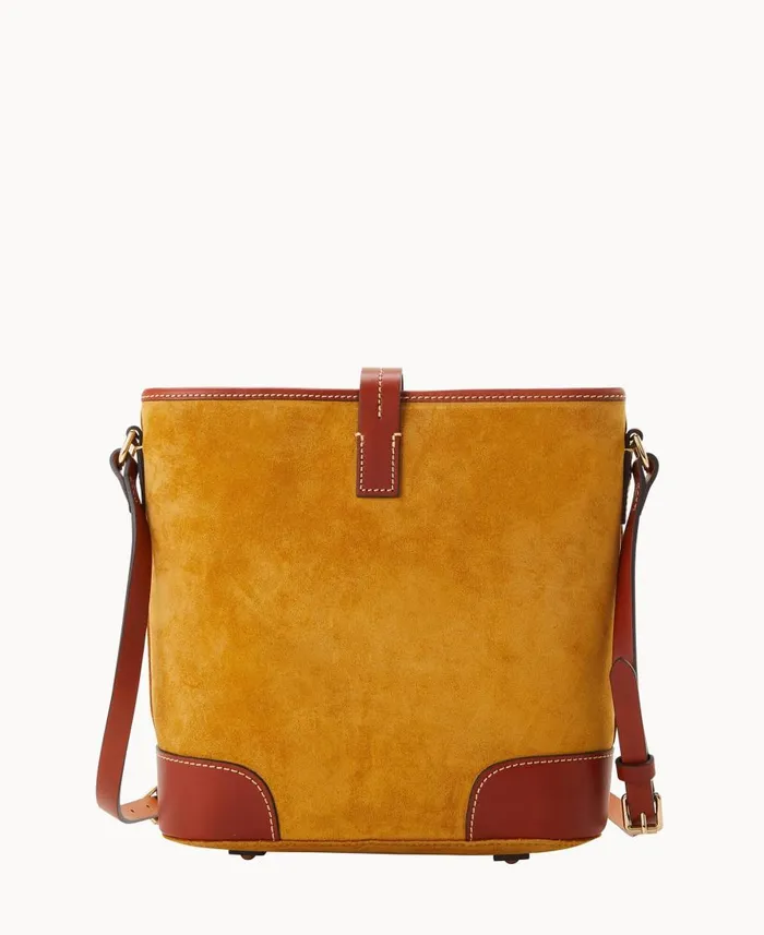 Dooney and Bourke Crossbodies Suede Crossbody Bucket Chamois 8211 WomenMen