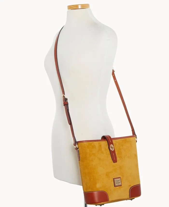 Dooney and Bourke Crossbodies Suede Crossbody Bucket Chamois 8211 WomenMen